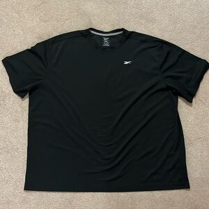 Black Reebok SpeedWick tee, men’s 4XL.